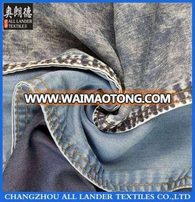 stock 100% tencel denim textile fabric for shirts wholesales