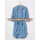 tencel denim for women shirt dress